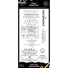 Arden Creative Studio Maker Series Typecast Bits 4"x8" Clear Stamp Set ACSCS0038