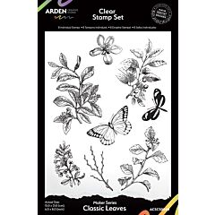 Arden Creative Studio Maker Series Classic Leaves 6"x8" Clear Stamp Set ACSCS0040