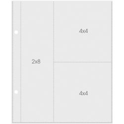 Simple Stories Snap 6"x8" Page Protectors - 4"x4" / 2"x8" Pocket 2006
