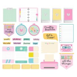 Simple Stories Crafty Things Journal Bits Die-Cut Cardstock Ephemera 22519