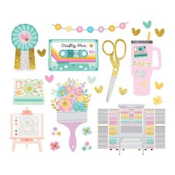 Simple Stories Crafty Things Big Bits Die-Cut Cardstock Ephemera 22523