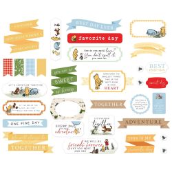 Echo Park Winnie the Pooh Titles & Phrases Die Cut Cardstock Pieces WTP363032