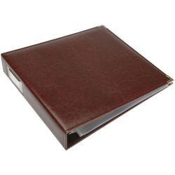 We R Memory Keepers Cinnamon Brown D-Ring 12"x12" Faux Leather Album & Accessories 660912