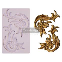 Prima Re-design Antique Scrolls 8"x5" Decor Mould 650414