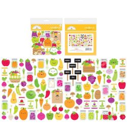 Doodlebug Farmers Market Veggie Garden Odds & Ends Die-Cut Cardstock Ephemera 7816