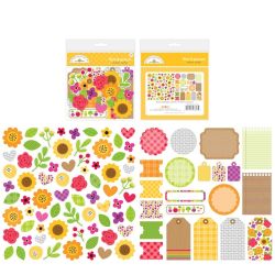 Doodlebug Farmers Market Bits & Pieces Die-Cut Cardstock Ephemera 7818