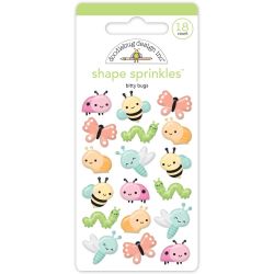 Doodlebug Butterfly Kisses Bitty Bugs Shape Sprinkles 8774