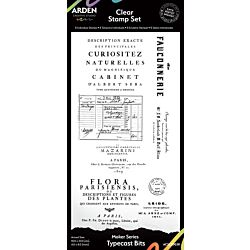 Arden Creative Studio Maker Series Typecast Bits 4"x8" Clear Stamp Set ACSCS0038
