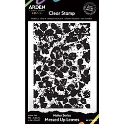 Arden Creative Studio Maker Series Messed Up Leaves 4"x6" Background Stamp ACSCS0041