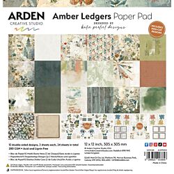 Arden Creative Studio Amber Ledgers 12"x12" Paper Pad ACSPP0031