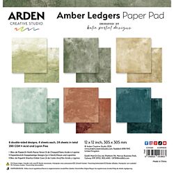 Arden Creative Studio Amber Ledgers Solids 12"x12" Paper Pad ACSPP0018