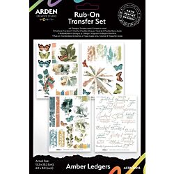 Arden Creative Studio Amber Ledgers 6"x8" Rub-On Transfer Set ACSR00013