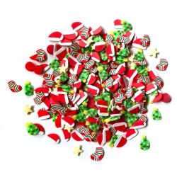 Buttons Galore & More Sprinkletz Yuletide Fun Christmas Mixed Embellishment Pack NK153